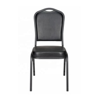Chaises de banquet empilables en métal durables avec revêtement en vinyle – Utilisation commerciale, domestique, de bureau, hospitalière – Design contemporain pour salon et parc