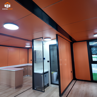 Villa préfabriquée extensible moderne de luxe avec salle à manger |   Solution de logement préfabriquée tout-en-un avec 3 chambres