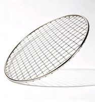 Grille de barbecue ronde en acier inoxydable en gros pour support de cuisson réutilisable