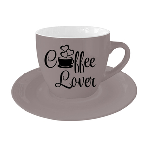 Elegant Durable Porcelain Ceramic Cup with Saucer Eco-Friendly Oven/Dishwasher Safe Modern Design for Coffee & Tea - Product Image 2