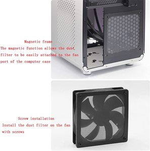 Bộ Lọc Bụi Lưới Đen 120 Mm Bộ Lọc Quạt Làm Mát <span class=keywords><strong>Pc</strong></span> Có Nam Châm - Product Image 6