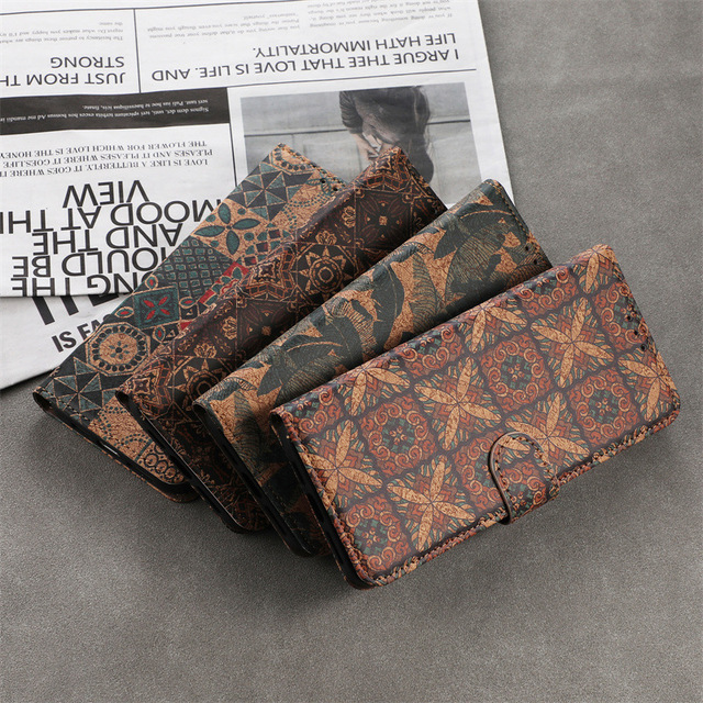 Bohemian Colorful Magnetic Flip Phone Case for Xiaomi 15T 17 Pro Max 15 Ultra Poco F6 for Redmi K70 5G Built-in Wallet Card Slot