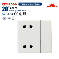 Prise murale combinée avec interrupteur, alimentation et prise de courant, vente en gros, fourniture directe usine OEM