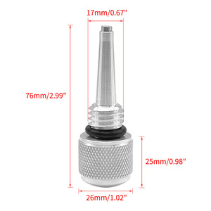 Jauge à huile magnétique pour générateur inverseur 55201, M18x2.5, aimant puissant, pour Yamaha WEN, alliage d'aluminium, argent, rouge, noir - Product Image 2