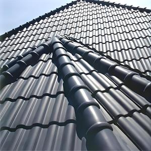 Tuiles <span class=keywords><strong>de</strong></span> toit en résine synthétique ASA, <span class=keywords><strong>isolation</strong></span> thermique, design antique pour les toits <span class=keywords><strong>de</strong></span> villas et d'usines - Product Image 1
