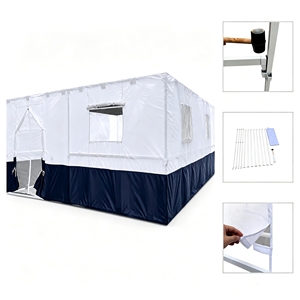 Kit de Sukaït Casher avec extension de 3 m, connecteur de structure en acier robuste, panneau mural étanche pour grand stand de Sukkot - Product Image 5