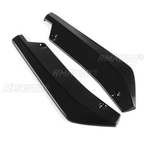 2x Universal Carbon Fiber Look <b>Car</b> Rear Bumper Lip <b>Diffuser</b> Splitter Canard Side Bumper Spoiler Decorative Protection Winglets - Product Image 3