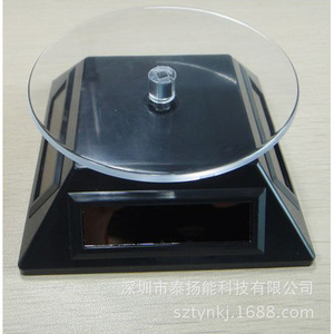 Solar Powered <b>Rotating</b> <b>Display</b> <b>Stand</b> For Jewelry And Digital Products 360 Degree Rotation Desktop ABS Material XRF 037 - Product Image 1