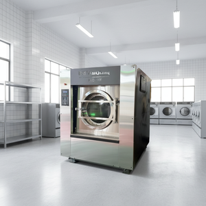 เครื่องซักผ้าอุตสาหกรรมแบบถังซักขนาด 100 กก. สำหรับซักผ้าเชิงพาณิชย์ ระบบอัตโนมัติเต็มรูปแบบ รับน้ำหนักได้มาก จัดจำหน่ายโดยตรงจากโรงงาน - Product Image 1