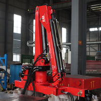Grue montée par camion de boom d'articulation de Bob-Lift mini grue montée par camionnette de 1 tonne grue de ramassage de bras pliant avec la télécommande