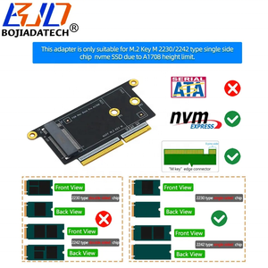 محول بطاقة محرك أقراص الحالة الصلبة NGFF <span class=keywords><strong>M</strong></span>.<span class=keywords><strong>2</strong></span> Key-<span class=keywords><strong>M</strong></span> 2230 2042 M2 NVME AHCI لأجهزة ماك بوك 2016 و2017 طراز A1708 متوفر في المخزون - Product Image 5