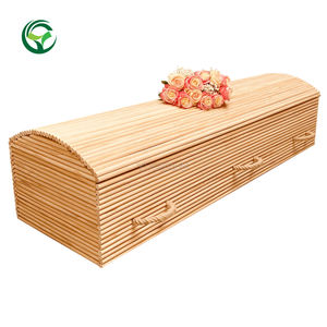 Твердый гроб из сосны в американском стиле, зеленый погребальный экологичный гроб ручной работы для кремации, натуральный и готовый к похоронам - Product Image 5