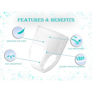 <span class=keywords><strong>Pannolini</strong></span> Pull-Up Traspiranti Extra Large con Assorbimento Rapido in Polimero, Discreti per <span class=keywords><strong>Adulti</strong></span> Femminili - Product Image 2