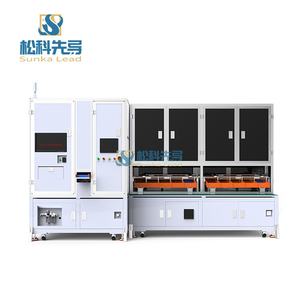 Máquina Integrada de Prueba de OCV, Clasificación y Limpieza Láser Automática para Baterías Cilíndricas Grandes, para Línea de Ensamblaje de Paquetes de Baterías - Product Image 1