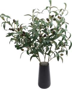 Oferta Especial: Rama de Olivo Artificial de 4 Ramas con Hojas de Seda, Sin Frutos, para Decoración de Bodas, Acción de Gracias, Navidad y Hogar - Product Image 2
