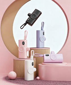 Nouvelle batterie externe magnétique sans fil de poche 2026 avec entrée Type-C, câble intégré, mini-batterie en plastique pour alimentation mobile - Product Image 3