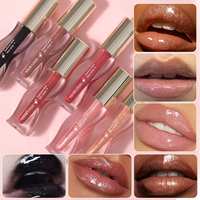 Baume à lèvres brillant hydratant végétalien et sans cruauté animale, rose nude, haute qualité, vente en gros, logo personnalisé, marque privée
