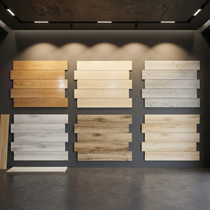 Azulejos de Porcelana de Primera Calidad con Efecto Madera Rústica Mate para Pisos Interiores y Paredes de Sala de Estar y Dormitorio - Product Image 2
