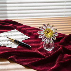 Juego de Caja de Regalo Semielaborada de Cristal con Margaritas, Estilo Moderno y Minimalista, Decoración para el Hogar y el Automóvil - Product Image 4