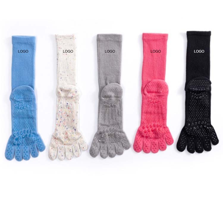 Wholesale Custom Designer Mid-Calf Grip Socks Non-Slip Cotton Compression Sports Socks High Ankle Support Solid Pattern Socks
