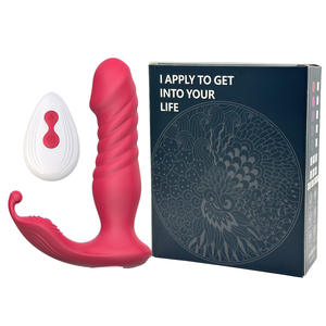 Neue Schmetterlings fernbedienung Doppel köpfiger Anal stecker Tragbarer Vibrator Teleskop Unsichtbarer <span class=keywords><strong>Dildo</strong></span> für weibliche Masturbation - Product Image 5