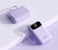 Power Bank 22.5W Super Fast Charging dengan Kabel, Bersertifikasi 3C, Kapasitas Besar 20000mAh, Mini, Hadiah, Harga Promosi Terendah