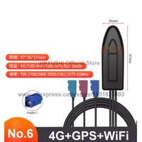 Antena Combinada 4G LTE 5G WiFi GPS 2.4Ghz, Antena para Router de Exterior con Carcasa Impermeable, Alta Ganancia, SMA 1m 3m Fakra