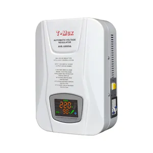 T-mux AVR-10000VA regulador de voltagem, monofásico, montado na parede, doméstico, elétrico, 10kva, estabilizador de tensão