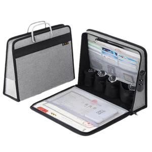 Organizador de documentos financieros con sello, bolsa multiusos para certificados, para viajes de negocios y uso en la oficina - Product Image 1