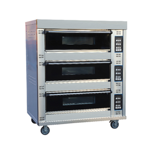 Four électrique commercial intelligent à 3 niveaux et 6 plateaux pour boulangerie, en acier inoxydable, thermostat réglable, pour la cuisson du pain et des gâteaux - Product Image 3