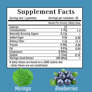 Gummies de Moringa de Haute Qualité avec 800mg de Supplément de Moringa pour la Gestion du Poids et le Soutien Immunitaire - Product Image 6