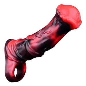 NNSX - Funda Vibradora Reutilizable para Agrandamiento del Pene, Juguetes Sexuales para Hombres, Anillo Vibrador para Retrasar la Eyaculación, Condón Vibrador - Product Image 2