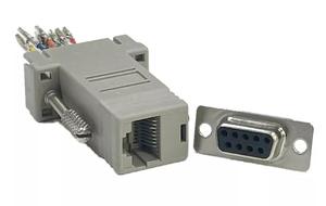 Adaptador de conector modular RJ45 a RS <span class=keywords><strong>232</strong></span>, cabeza de ordenador RJ 45 a DB 9, conector DB 9 hembra/macho a RJ 45 - Product Image 5