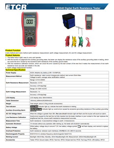 Testeur de résistance au sol ETCR 3040-Compteur de résistance au sol de <span class=keywords><strong>protection</strong></span> contre la foudre de haute précision - Product Image 5