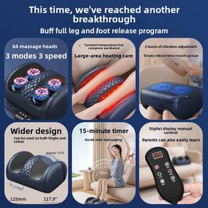 Masseur de jambes transfrontalier domestique automatique pour mollets et pieds, avec compression chaude, pétrissage, réflexologie complète des jambes et contrôle de la minuterie - Product Image 2