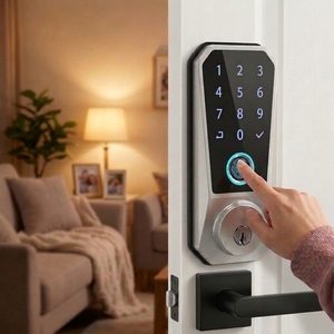 Yüksek Kaliteli Su Geçirmez Çinko Alaşımlı WiFi Akıllı Kilit Parmak İzi Okuyucu Dijital Tuş Takımı Alüminyum Dolaplar ve Oteller İçin Kullanıma Uygun - Product Image 6