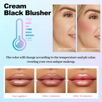 OEM Custom 3-en-1 Magic Blush Maquillage Noir à Orange Rose Crème Surligneur liquide changeant pour le visage Marque privée