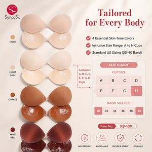 <span class=keywords><strong>Reggiseno</strong></span> Adesivo Invisibile da Donna in Poliestere con Fori Traspiranti, Colore Pelle, Biocompatibile, a Basso Prezzo - Product Image 2