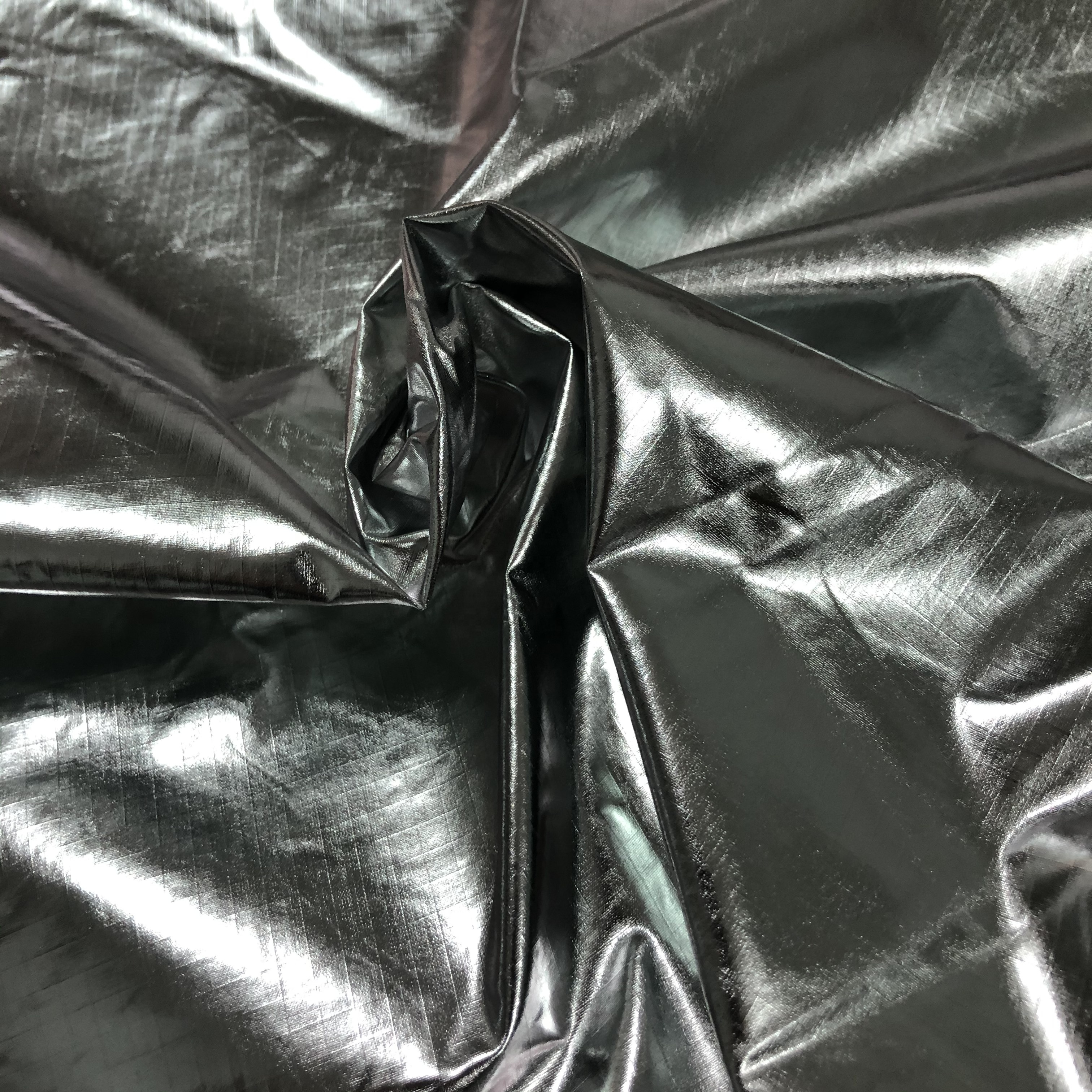 Nylon ripstop 0.3*0.3 silver coated fabric