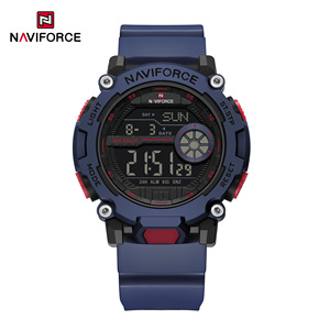 NAVIFORCE 7133 Nouvelles montres multifonctions pour hommes Bracelet en TPU <span class=keywords><strong>Affichage</strong></span> numérique Écran Montres électroniques pour garçons Sport Horloges pour hommes - Product Image 4