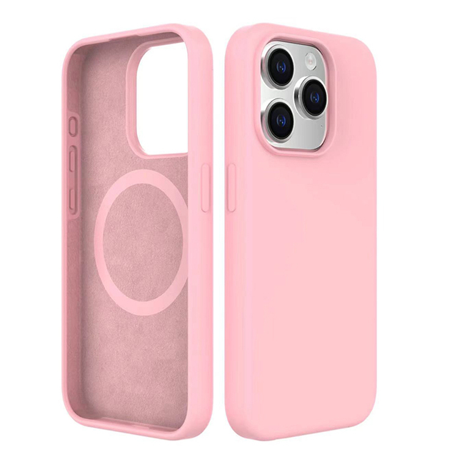MOQ 500 Liquid Silicone case for iPhone 16 Magnetic Protector Wireless Charger Silicone case for Apple iPhone 16 New Magnet case