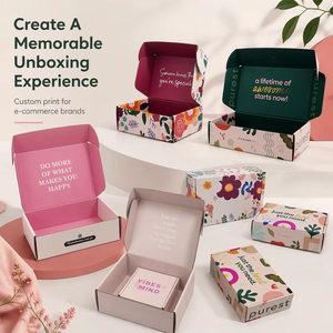 Caja de cartón para envío urgente de comercio electrónico, caja de correo con logotipo personalizado, caja de embalaje de envío corrugado - Product Image 4