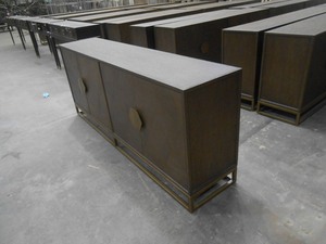 MRS WOODS antico classico in olmo di recupero moderno soggiorno 4 ante Cabinet Storage Design - Product Image 2