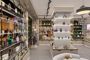 Muebles Personalizados para Tiendas de Perfumes, Muebles Modernos para Tiendas de Fragancias, Vitrinas para Cosméticos con Iluminación LED - Product Image 4