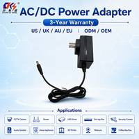 Adaptateur secteur mural personnalisable AC-DC 12V 24V 0.75A 2A avec prise AU, alimentation à découpage pour caméra, moniteur, humidificateur