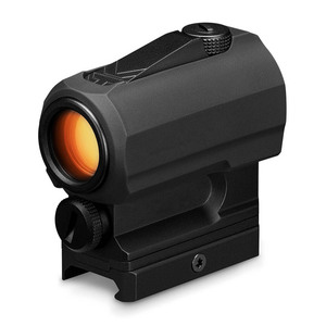 Lunette de visée compacte en aluminium avec point rouge, double bouton de réglage supérieur et latéral, lentille à revêtement orange, couvercle de lentille rabattable, dispositifs optiques étanches pour l'extérieur - Product Image 4