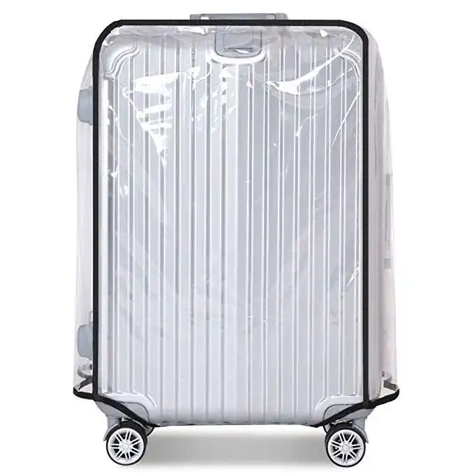 Customized Luggage Cover Protector Bag PVC Clear Plastic Suitcase