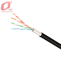 Harga pabrik kabel Internet PVC UTP CAT6 100m kabel Patch tembaga telanjang FTP CAT5 SFTP CCC kabel LAN bersertifikat 23awg