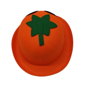 Chapeau en feutre mignon en forme de citrouille de dessin animé pour adultes, idéal pour les fêtes costumées, les jeux de rôle, les festivals et comme accessoires photo - Product Image 6