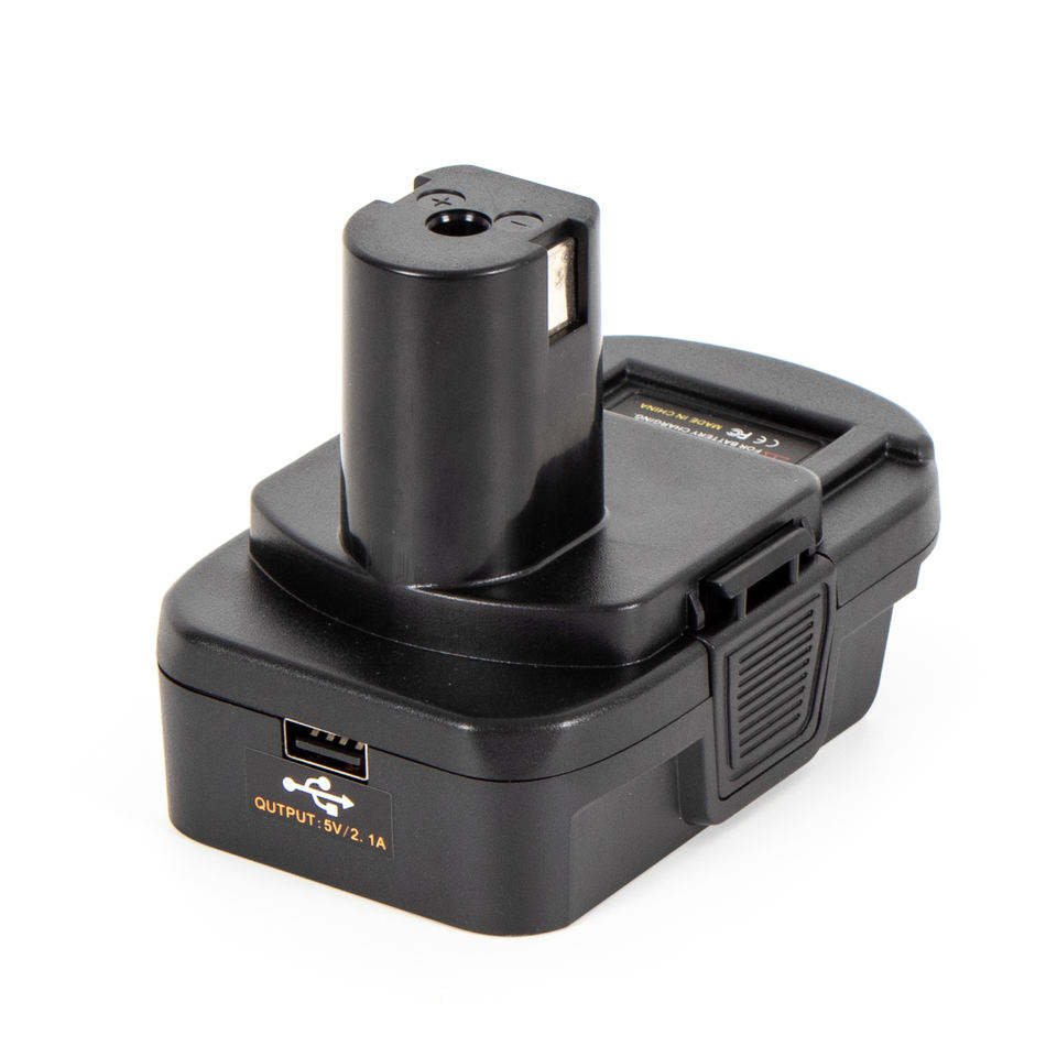 Battery Adapter with USB Port for De Walt Convert to for Ryo-bi 18V  Lithium-ion Battery Cordless Drill Tool DM18RL